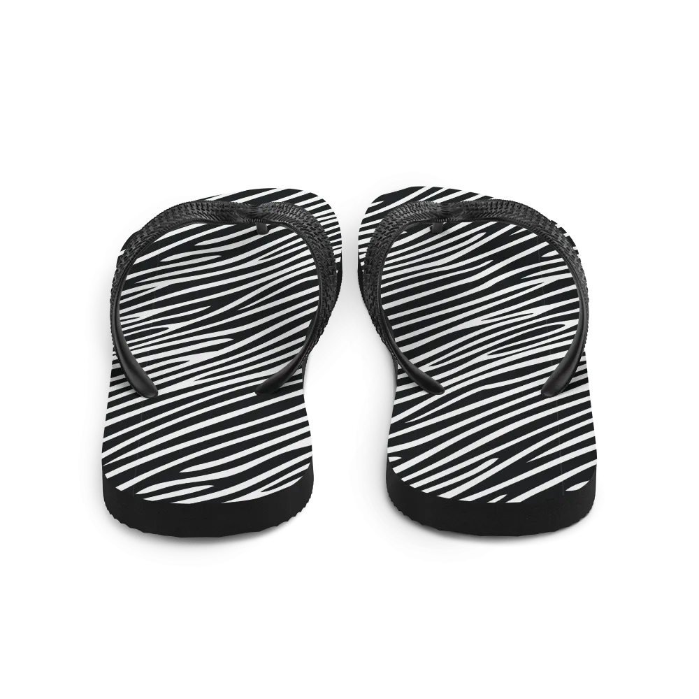 Zebra Print Flip-Flops
